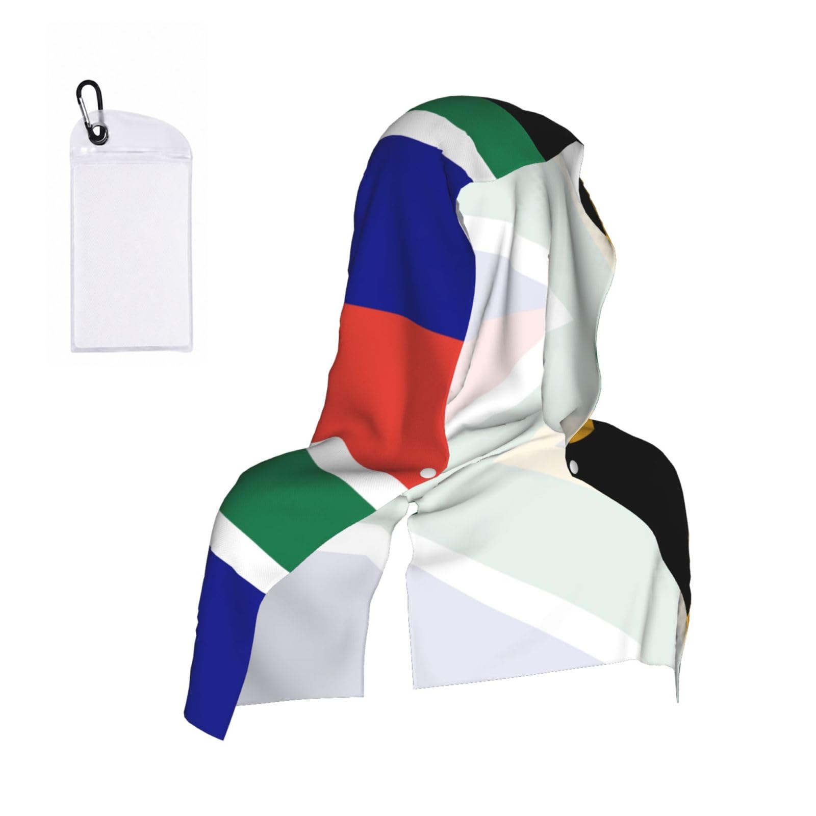ZYJHYY South African Flag Print Unisex Swimming Towel Practical Camping Towel Skin-Friendly Cooling Towel For Workout Training