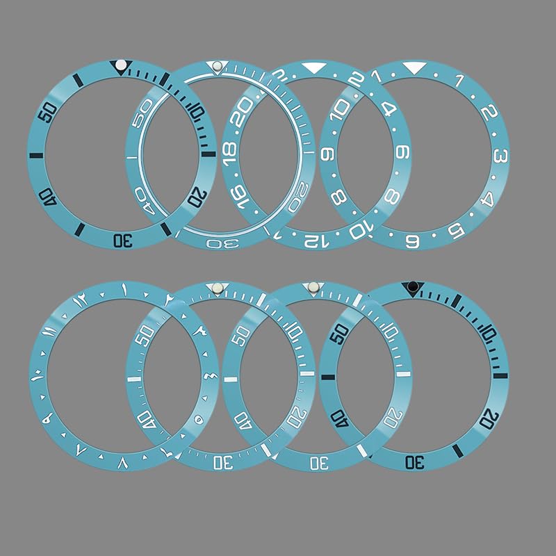 1 szt. 38 mm x 30,7 zakrzywiony ceramiczny pierścień wkładki bezel pasuje do GMT SKX007 SKX009 SUB koperta zegarka NH35 NH36 mechanizm męski części