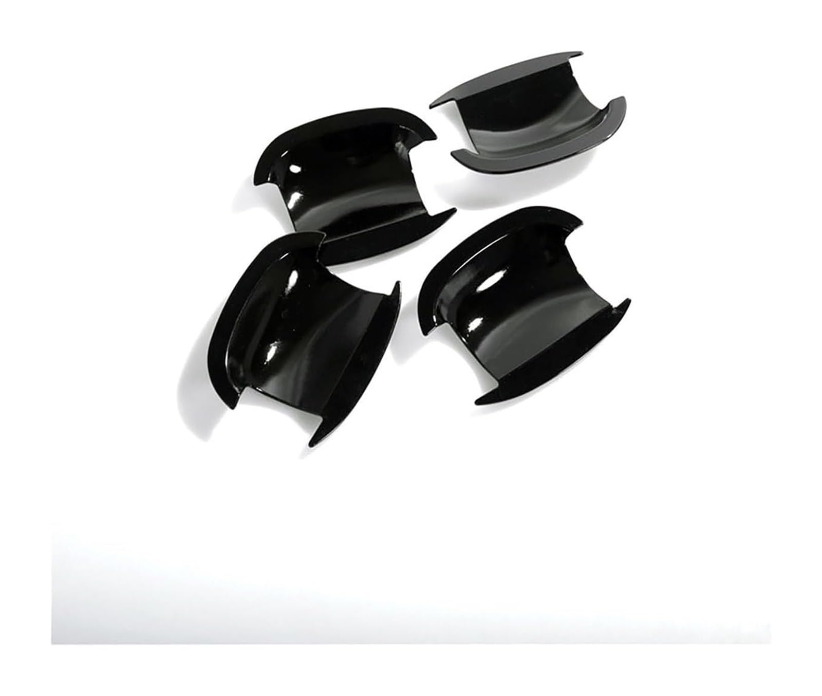 YSBVBLRMRV Car Outside Door Handle Cap for Passat 2011-2017 Chrome Trim Door Handle Cover Decorative Anti-Scratch Protector(Small Door Bowl Bright Black)