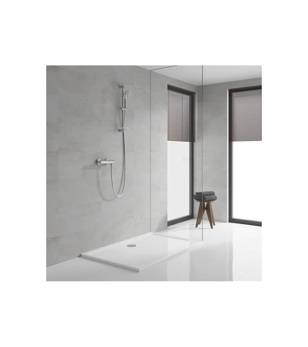 GROHE Essence, Duscharmatur Aufputz (Mischbatterie für die Dusche, eigensicher gegen Rückfließen, Brausearmatur mit Metallhebel, langlebige Oberfläche), chrom, 33636001