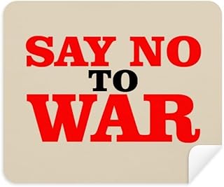 Say No to War World Love Peace World Cleaning Cloth Screen Cleaner 2pcs Suede Fabric