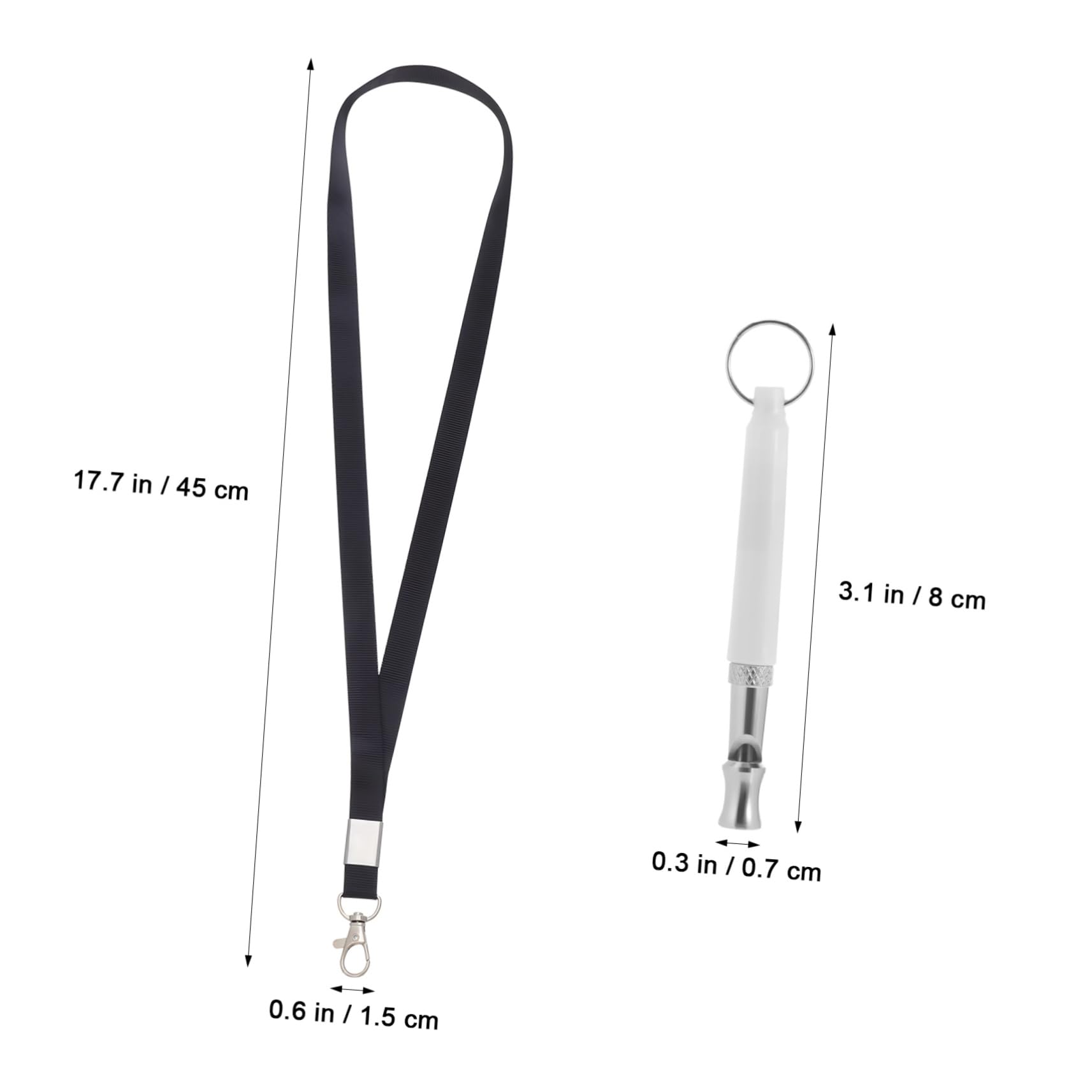 Garneck Pet Whistle Lanyard Dog Training Tool Sound Clicker for Dog Obedience Hands- Portable Design