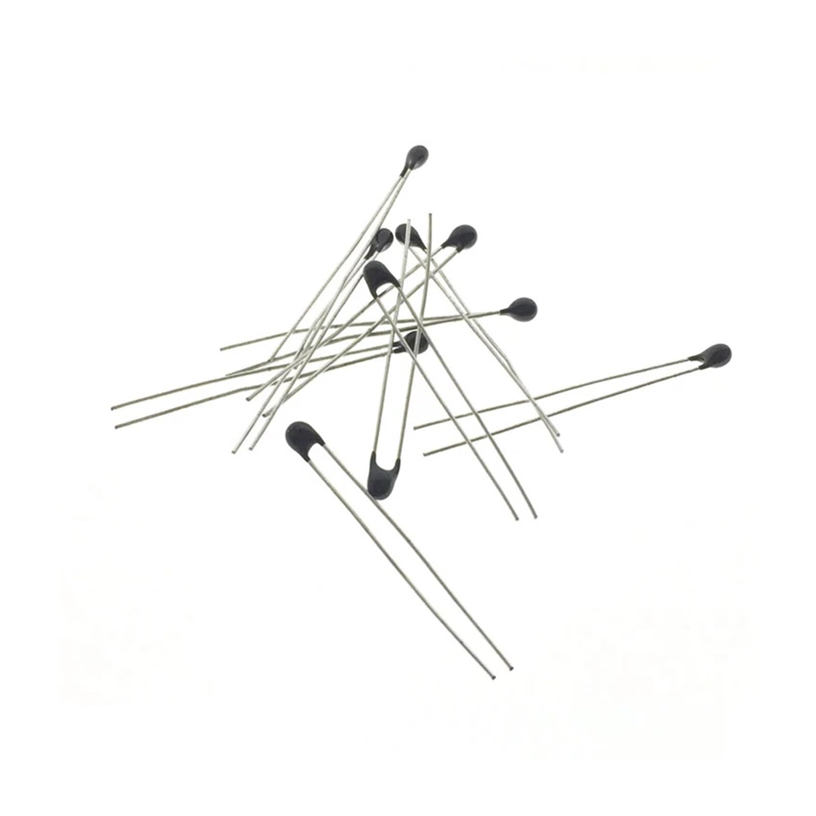 thermistor, 100 pièces de thermistance NTC MF52AT petite 1k 2k 3k 4,7k 5k(100K)