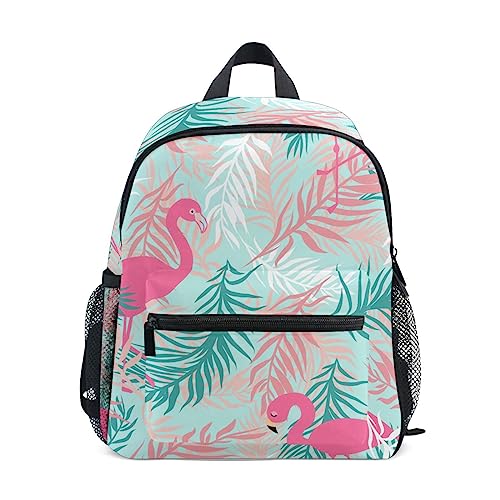 Sac à dos enfant feuilles tropicales parfait pour les sorties au parc et la crèche