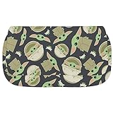 【Gran capacidad】Tamaño de la caja de lápices Yoda sobre 20*10*7.5 cm, espacio espacioso para guardar varios tipos de papelería, como bolígrafos, lápices, resaltadores, borrador, cinta adhesiva, tijeras, clips, crayones, reglas, especialmente para estudiantes de primaria, secundaria y preparatoria.