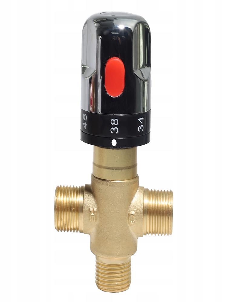Vanne mélangeuse thermostatique à 3 voies DN25 en laiton pour régulation
