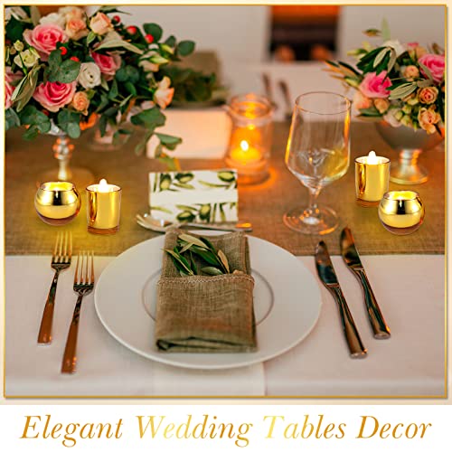 Umigy 48 Pcs Wedding Votive Candle Holders Bulk, Cylindrical Round Glass Tealight Candle Holder, Ideal Candle Jars For Table Decoration Wedding Baby Shower Birthday Party #TOP5