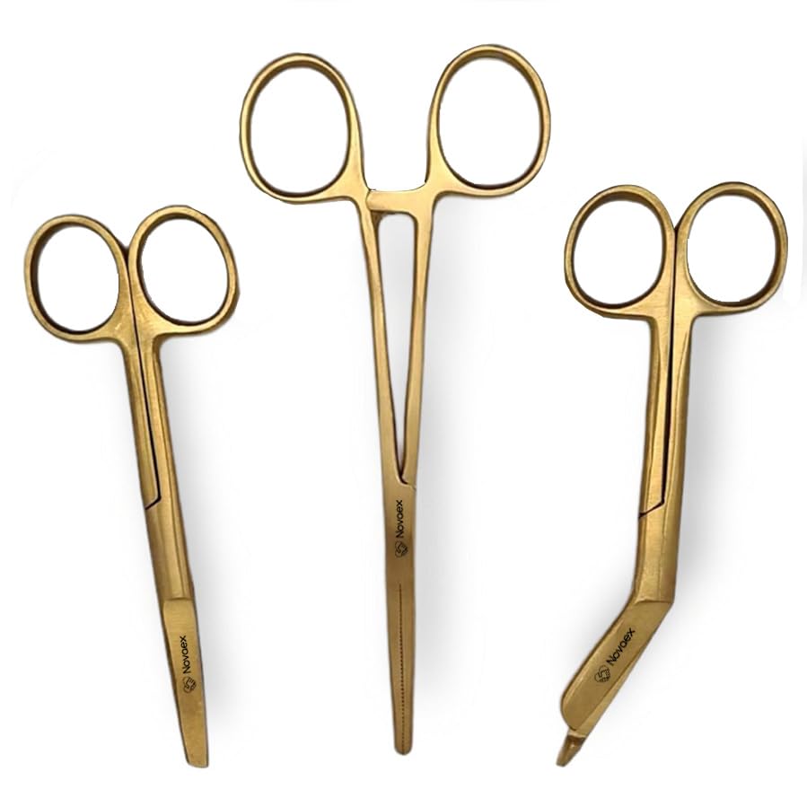 Krankenschwester scheren set "Gold" – Verbandschere – Krankenpfleger scheren set – Schere Krankenschwester – erste-hilfe-schere – pflegekraft geschenk – pflegeschere - bandagenschere