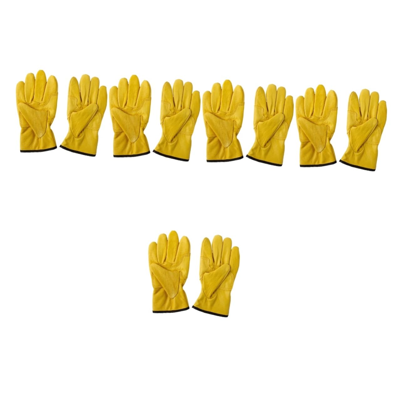Angoily 5pares Guantes De Trabajo De Para Hombres Aislantes y Resistentes Al Calor Para De Ingeniería y Exteriores Excelente Agarre Antideslizante y Material Transpirable