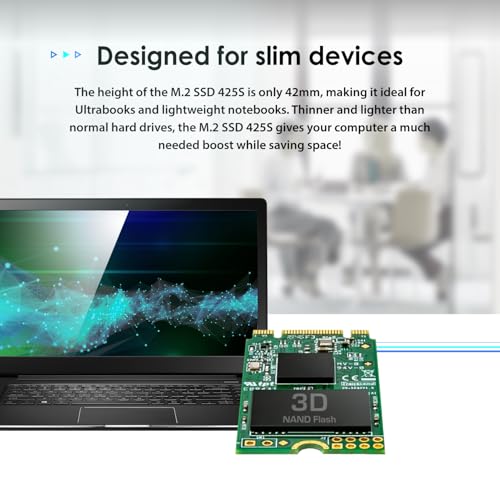 Image of Transcend 240GB M.2 Internal (SSD) Solid State Drive | SATA III 6Gb /s | M.2 2242 SSD | 80 TBW | Read /Write - up to 500 /430 MB /s | 3D NAND | 3 Yrs. Warranty | TS240GMTS420S