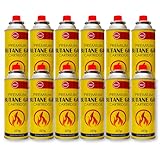 LITETRON Butane Gas Canisters – 12 Pack (227g) – High-Efficiency, Leak-Proof, Ideal for Camping Stoves, Heaters and Portable Cookers – UK's Safe & Reliable Camping Gas Canisters