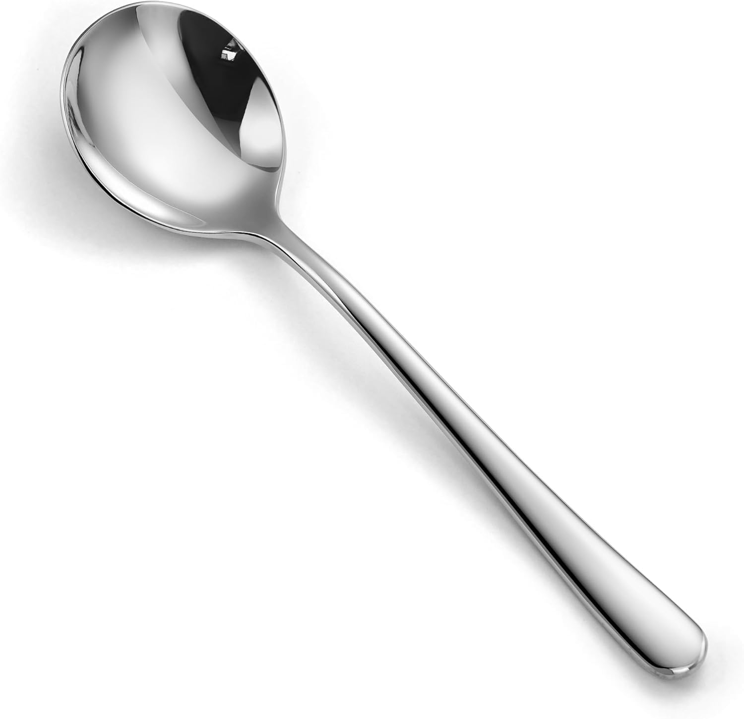 Soup Spoons,Deep Soup Heavy Weight,7.4 Inches,Dishwasher Safe(4)