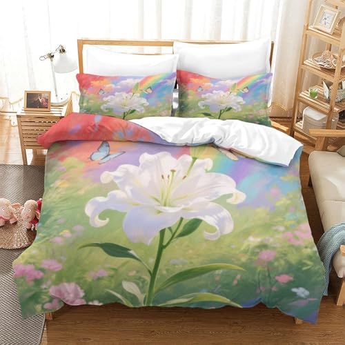 Linge de lit microfibre douce Lily 3D de qualité pour ados et enfants