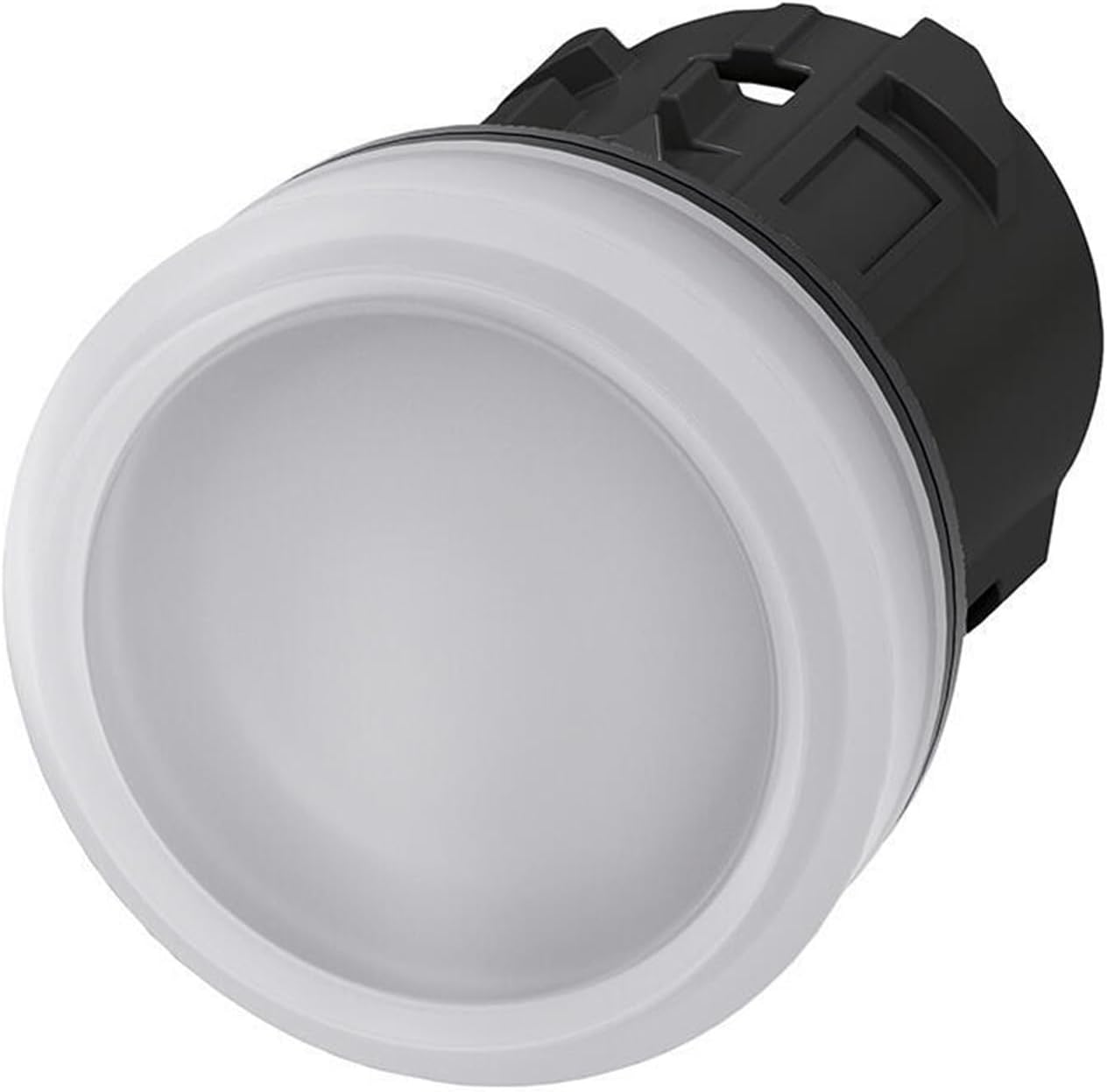Indicator Light Head, 22mm, Round, Plastic, White, Lens, Smooth; 3SU10016AA600AA0