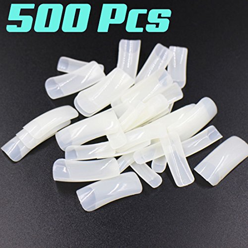 WSS Lot de 500u00a0faux ongles pour manucure, couverture intégrale