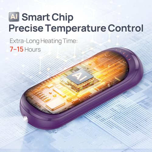 Image of Rechargeable Hand Warmers 2 Pack, Rapid Heating Within 3 Seconds