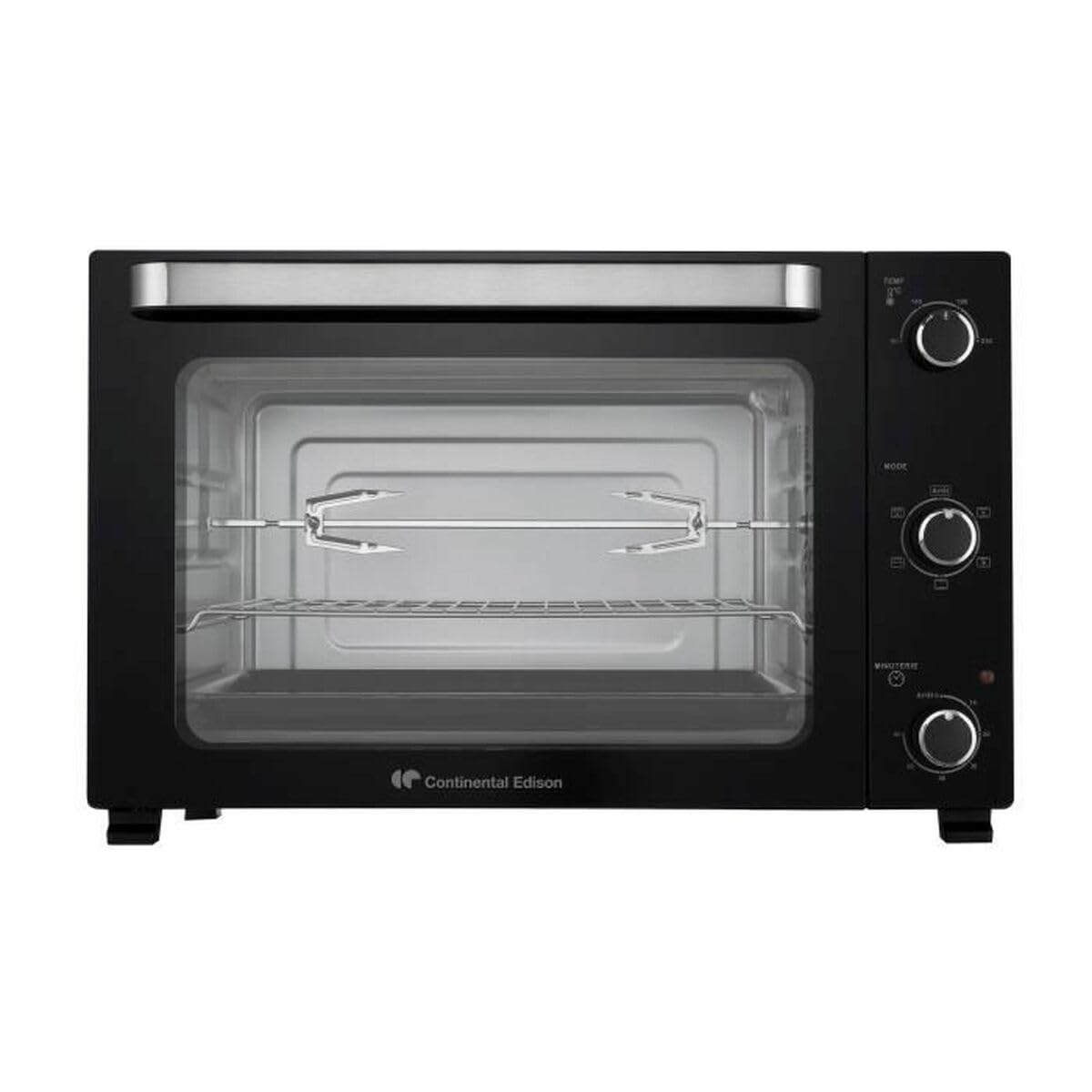 Minifour électrique - Chaleur tournante - CONTINENTAL EDISON - CEMF60B3 - Noir - L60 x H39 x P 48 cm