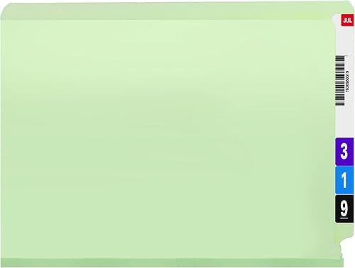 Miniatura 3 de Smead Carpeta de archivos de prensado con pestaña final, pestaña de corte recto, expansión de 2 pulgadas, tamaño carta, grisverde, 25 por caja