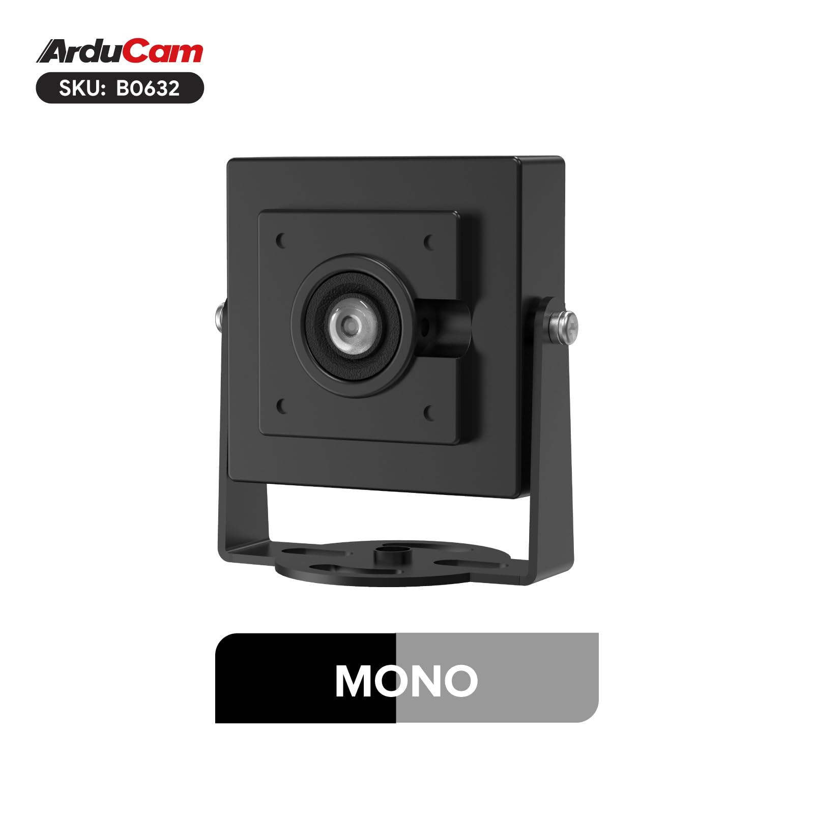 Arducam VGA Global Shutter USB Camera Module, 800 fps @ QQVGA fotocamera ad alta velocità, monocromatico grandangolare UVC Webcam per Windows, Linux OS