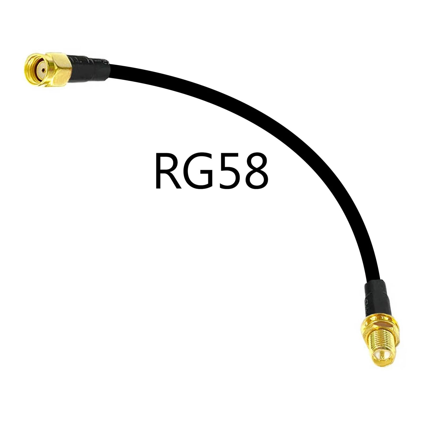 Rozszerzenie routera Wi-Fi RP SMA z męskiego na odwrotny żeński adapter kabla pigtailowego RG316 RG174 RG178 RG58 RG142(RG142,200CM)