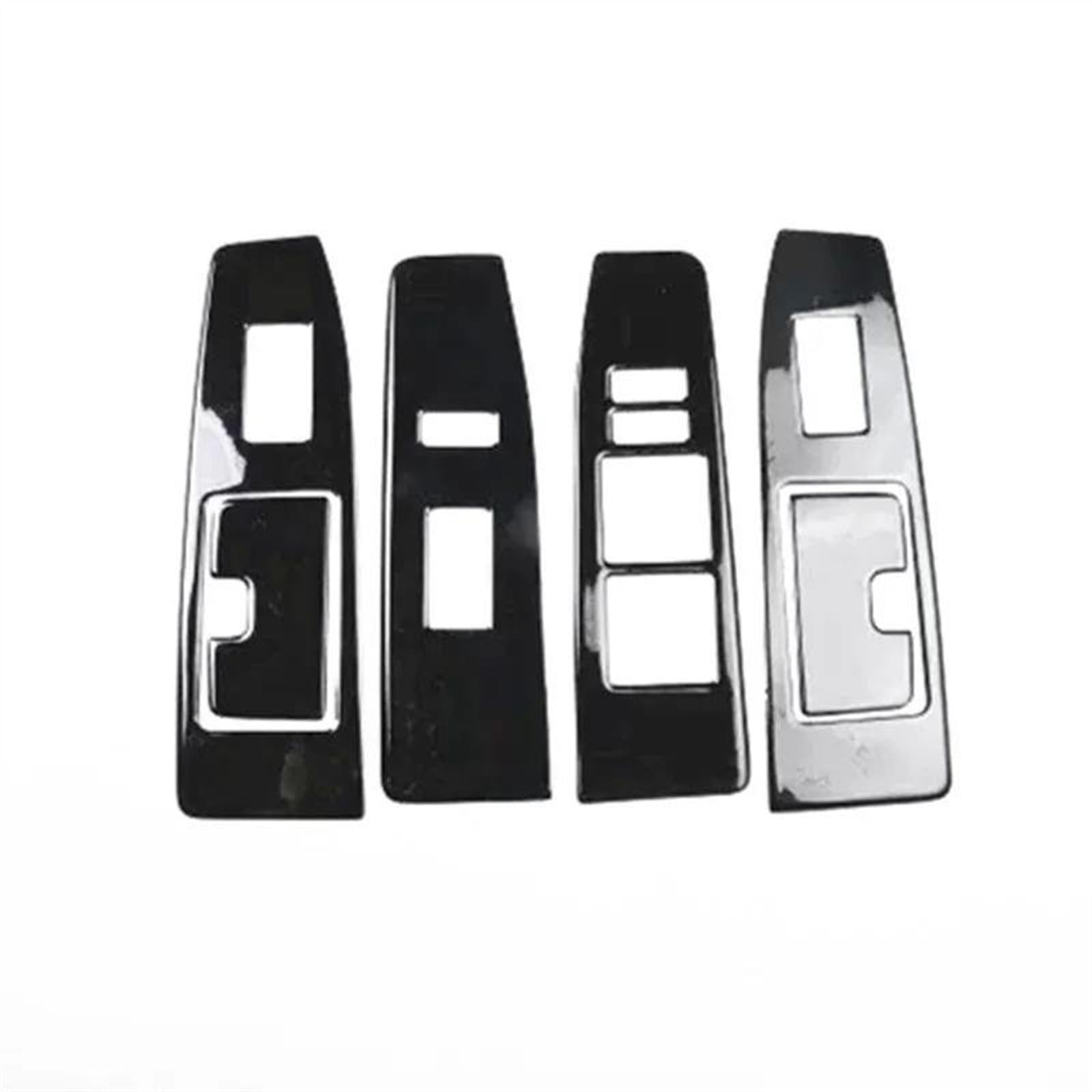 Piwine Black Carbon Fiber Pattern Car Windows Control Panel Interior Abs Styling Moldings Stickers For Lexus Es 2013 2014