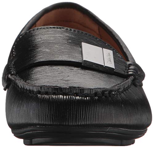 Image of Calvin Klein Womens Lisa Black Birtch Saffiano Smooth 8.5 M
