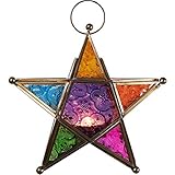 Indische runde Glas Teelichtgläser zum Hängen, im Tropfen Design als Hängelaterne, für ein Teelicht, 100% Handarbeit und fair gehandelt in Indien, Glasfarbe ist Mehrfarbig. Schillerndes Design fängt das Kerzenlicht auf und reflektiert es für einen wunderschönen Effekt, und zaubern orientalische Schattenspiele in ihren Raum, Innen im Wohnzimmer als hängende Fensterbank Deko, oder als Hochzeitsdeko, Sommer Party Deko hängend über den Esstisch Ihre Wohnung.