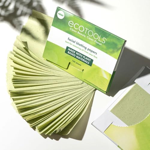 EcoTools Natural Oil Absorbing Facial Blotting Papers, Plant-Based Materials, Makeup Friendly, Removes Excess Oil, Travel Sized, Easy To Use, Perfect For Oily & Shiny Skin, 200 Sheet Count - Image 6