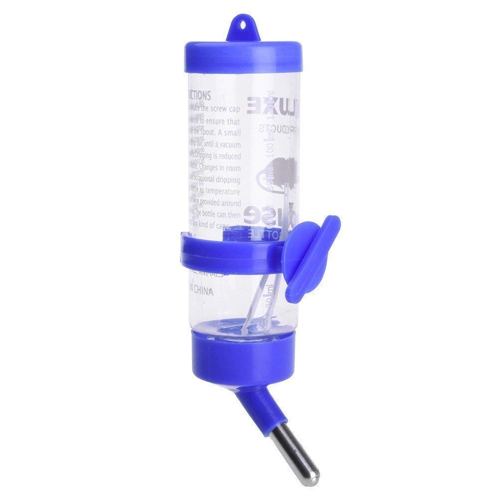 Anokhe Collections Non-Drip and Leakage Proof Drinking Water Bottle for Small Pets: Hamsters, Mice, Gerbils, 250ML (Blue) (B07LGPV33M) Amazon Price History, Amazon Price Tracker