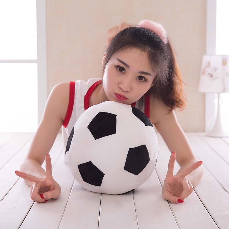 9,8 pulgadas de peluche de fútbol de peluche almohada de tiro de juguete deportivo regalo 5