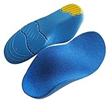 Sports Shoe Insoles for Kids High Arch Support Insoles with Gel for Flat Feet Thick Foam Insoles for Odor Eaters Orthopedic Shoe Replacement Inserts for Boys and Girls
