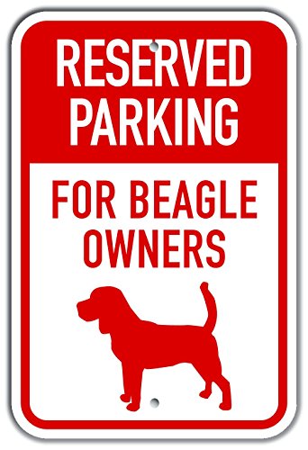 Panneau de plastique Beagle évitez le stationnement gênant devant chez vous