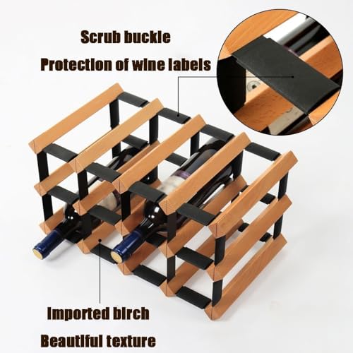 Soporte para Botellas de Vino de Madera 6-8 Botellas miniatura 4