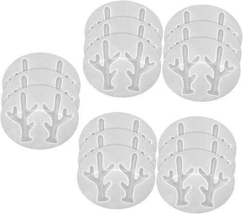 Miniatura 1 de BESTOYARD Molde de cornamenta para diadema con joyas, moldes de silicona, moldes de tuile, suministros de fabricación de joyas de silicona, Molde de