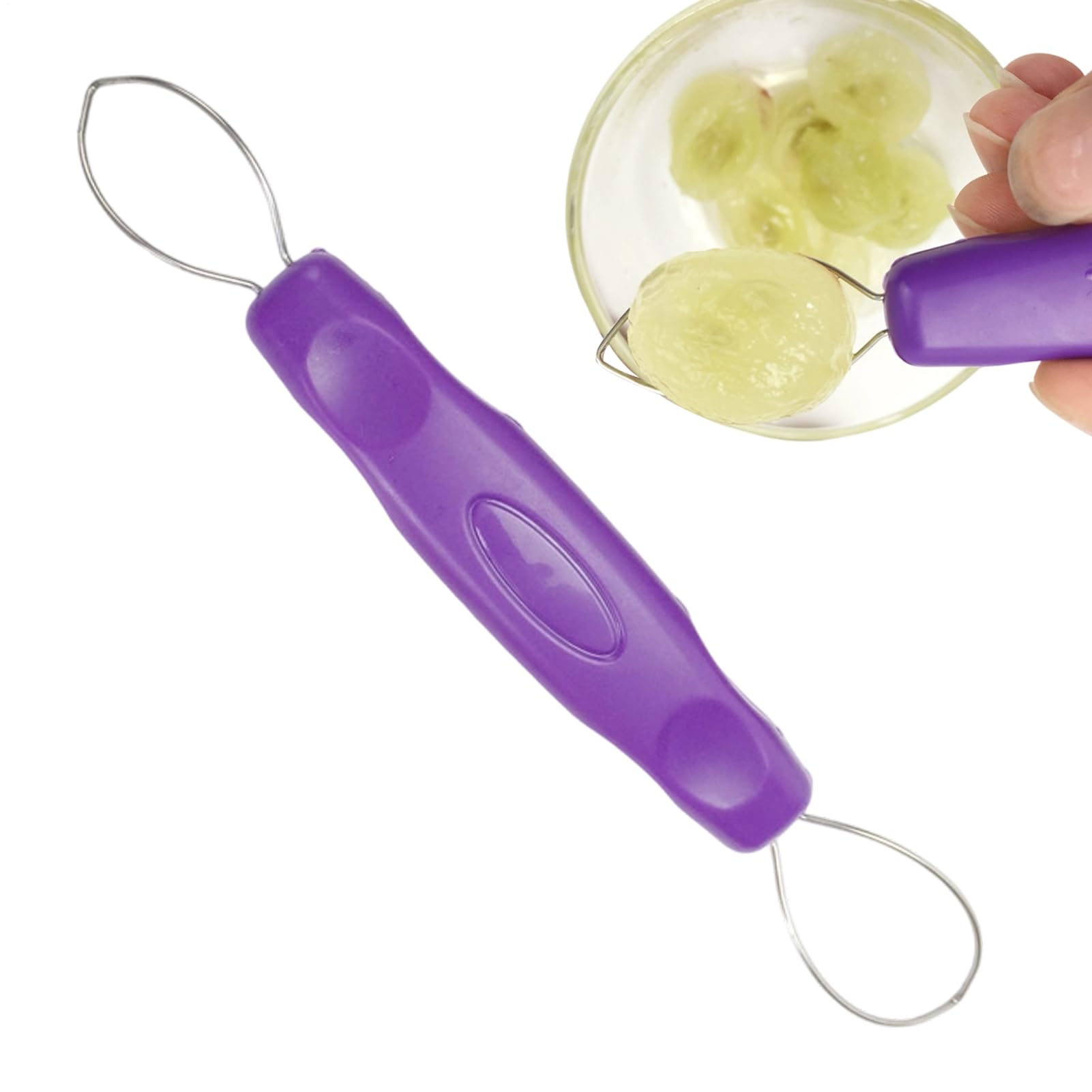 Grape Peeler - Manual Cutting Tool with Non-Slip Protection | Machine for Peeling | For Garlic, Potatoes, Mango, Oranges, Tomatoes, Bananas
