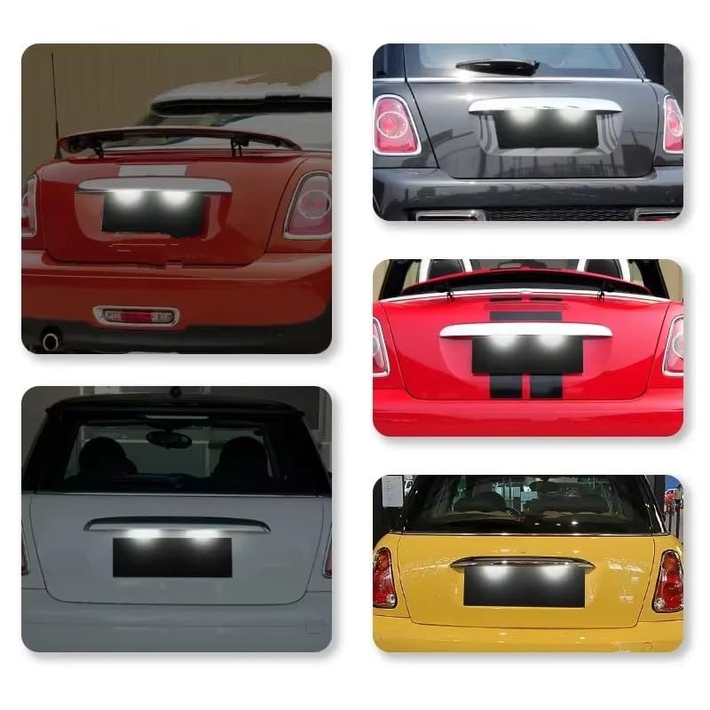 Luz de matrícula para evitar multas en Mini Cooper R56 lámpara trasera de recambio 51132756227 4