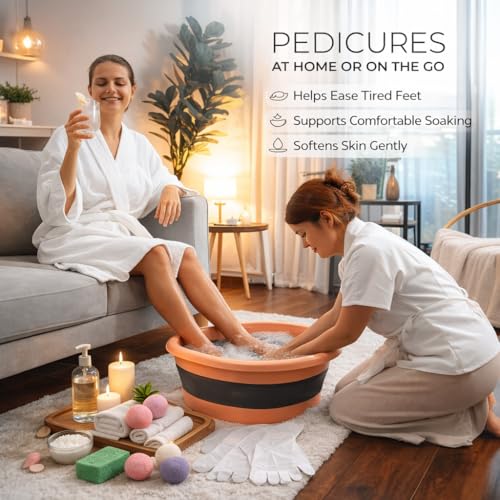Spa de pies plegable con set de regalo y accesorios miniatura 5