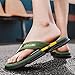 Hiking Sandals Men Casual Slippers Beach Flip Flops Outdoor Fashion Sandals Shoes Sliders for Outdoor Summer Beach (Green, 6.5)