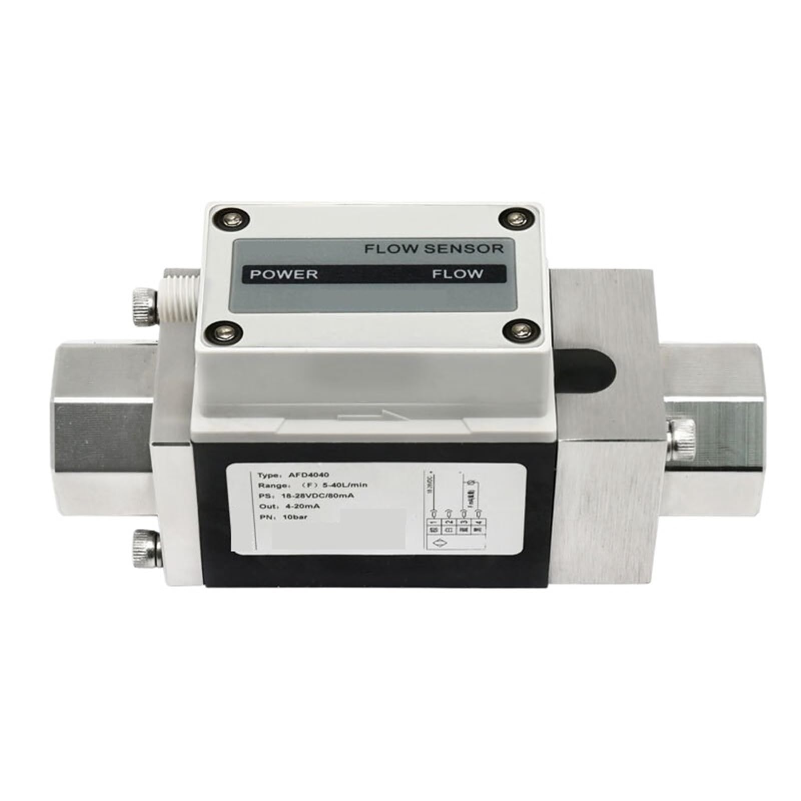 QfUxYYSLD AFD4100 (10-100L/min) Vortex Flowmeter(with Screen)