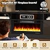 BREEZEHEAT 70 inch TV Stand with Fireplace-Led Entertainment Center for TVs Up to 80 Inch-Fireplace TV Console with Storage Cabinets, Power Outlets, Modern TV Stand for Living Room-Black #4