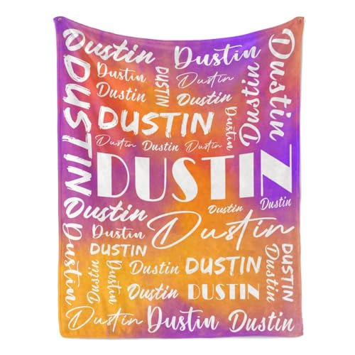 Name Blanket Personalized Name Blanket Customized Blanket with Name Text for Adult Kid Birthday Christmas Mothers Fathers Valentines Day Gift