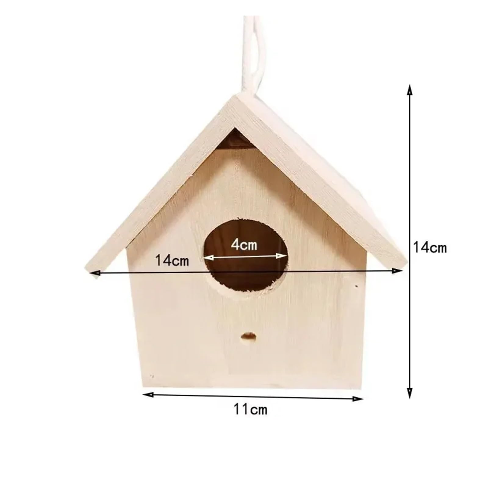 Cassetta nido per uccelli in legno Casette for uccelli for spazio esterno con palo in legno Casetta for for esterni Pensile da giardino Patio Decorativa for passero colibrì