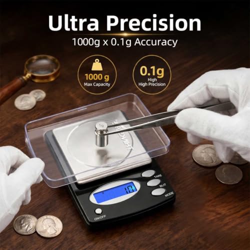 Báscula Digital de Bolsillo THINKSCALE 1000g x 0.1g miniatura 2