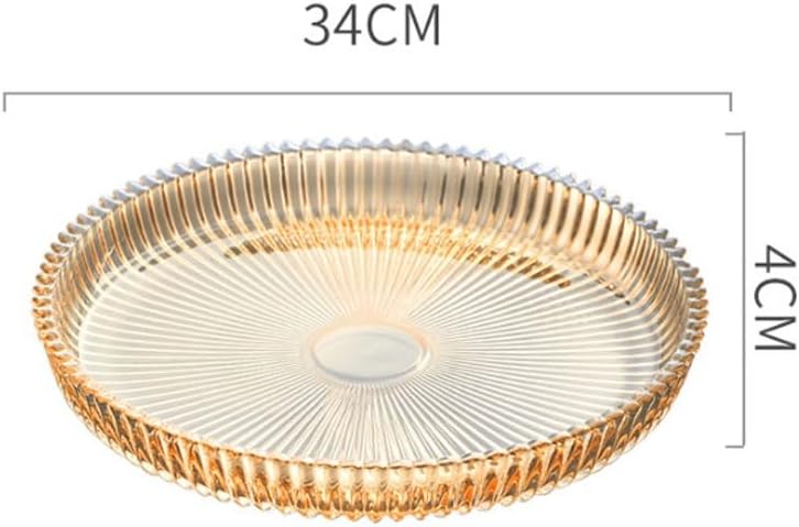 Household Crystal Glass Fruit Platter Coffee Table In The Living Room Dried Candy Snack Tray
