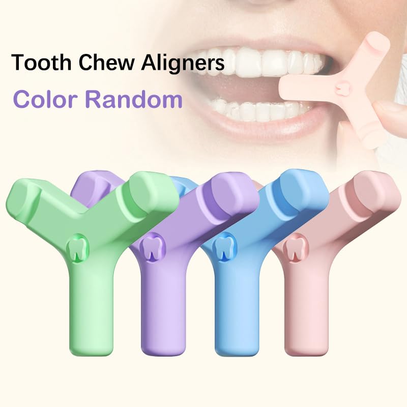 1PC Aligner Chewies pour Invisalign, en Forme de Y Chewies pour Invisalign Plateaux Seater Invisible Accolades orthodontique Munchies Dentaire Chewies,(Couleur aléatoire)