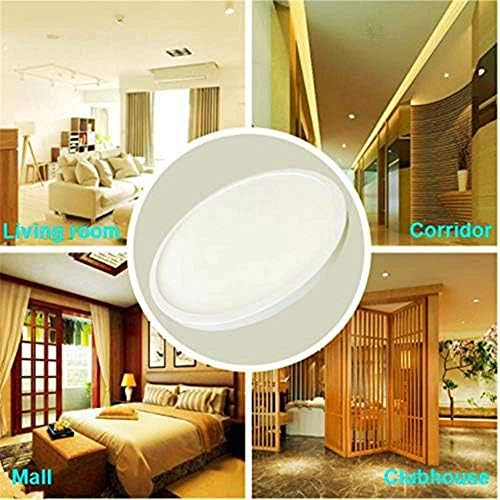 VIPMOON Bathroom Light 18W, Modern Ultra-Thin Bathroom Flush Mount Ceiling Lights, Warm White 3000K, Round Ceiling Lights for Bathroom Living Room Hallway Stairwell