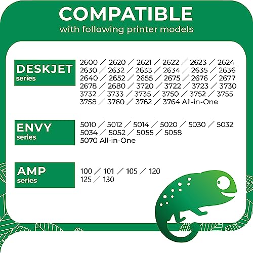 Coloretto Remanufactured Printer Ink Cartridge Replacement For Hp 65Xl To Use With Hp Deskjet 2622 2624 2652 2655 3720 3721 3722 3723 3732 3758,Envy 5052 5058 (2 Black+1 Color) Combo Pack #TOP1