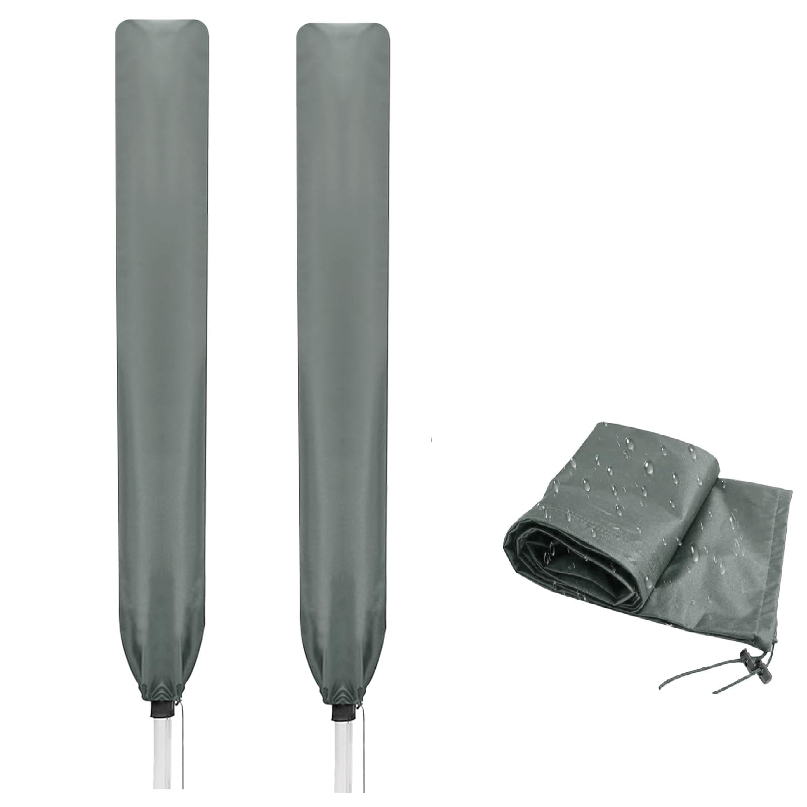 FUSDNW Rotary Washing Line Cover, 2PCS Washing Line Cover 180x15x15cm