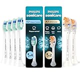 Philips Sonicare Premium All-in-One (A3) + Plaque Control (C2) Brush Head Bundle, Genuine Replacement Electric Toothbrush Heads, 6 Pack Up to 18 Month Supply, White, BD9003AZ