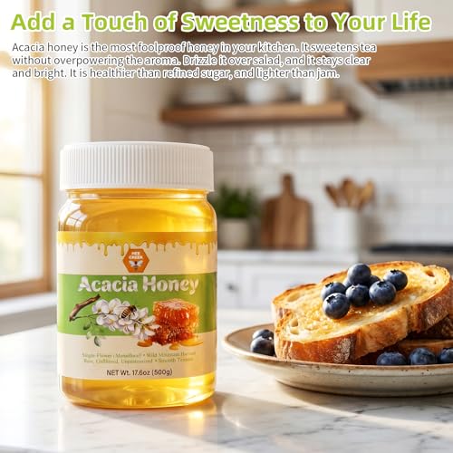 Miel Cruda de Acacia sin Filtrar 500g miniatura 6